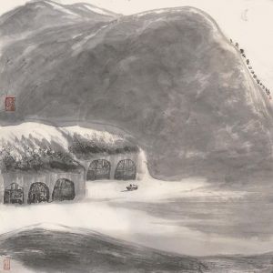 Li Yongyi œuvre - La lune se lève de Dongshan