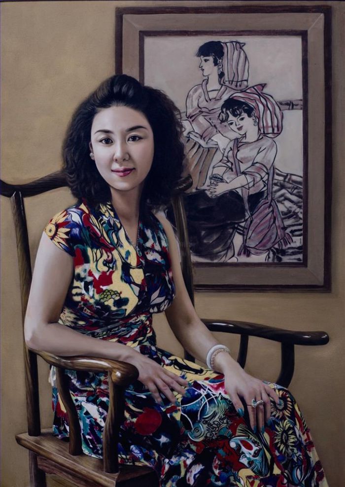 Liao Wanning Peinture à l'huile - Mme Yu