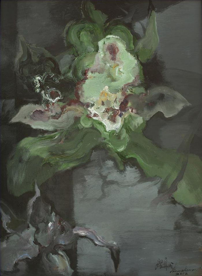 Liao Zhenwu Peinture à l'huile - La fleur du mal 2