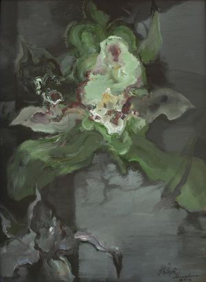 Peinture à l'huile contemporaine - La fleur du mal 2