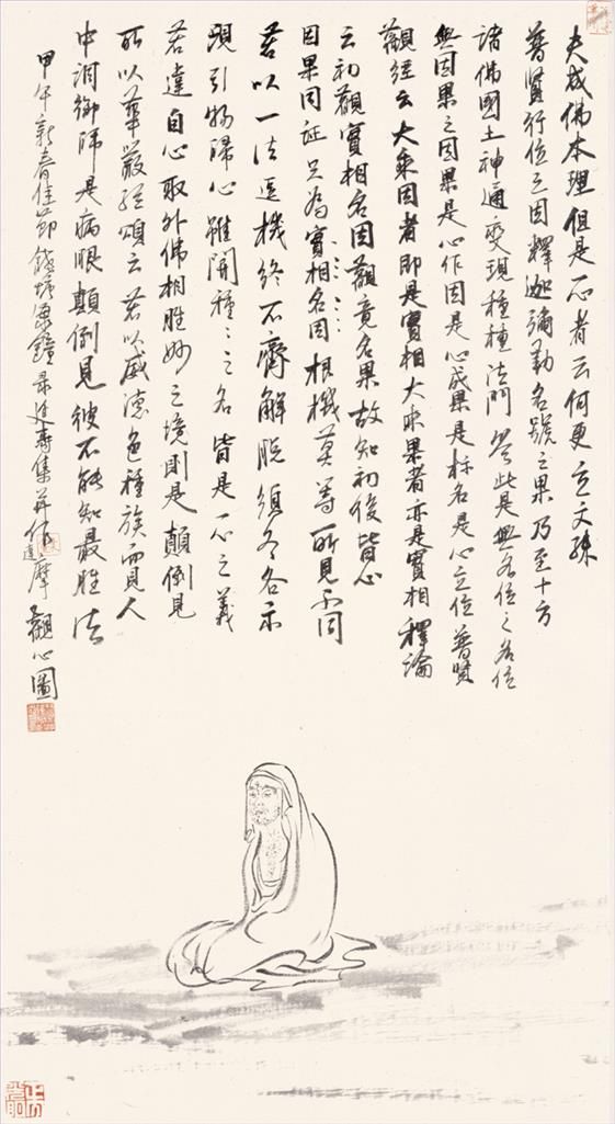 Lin Haizhong Art Chinois - Bodhidharma