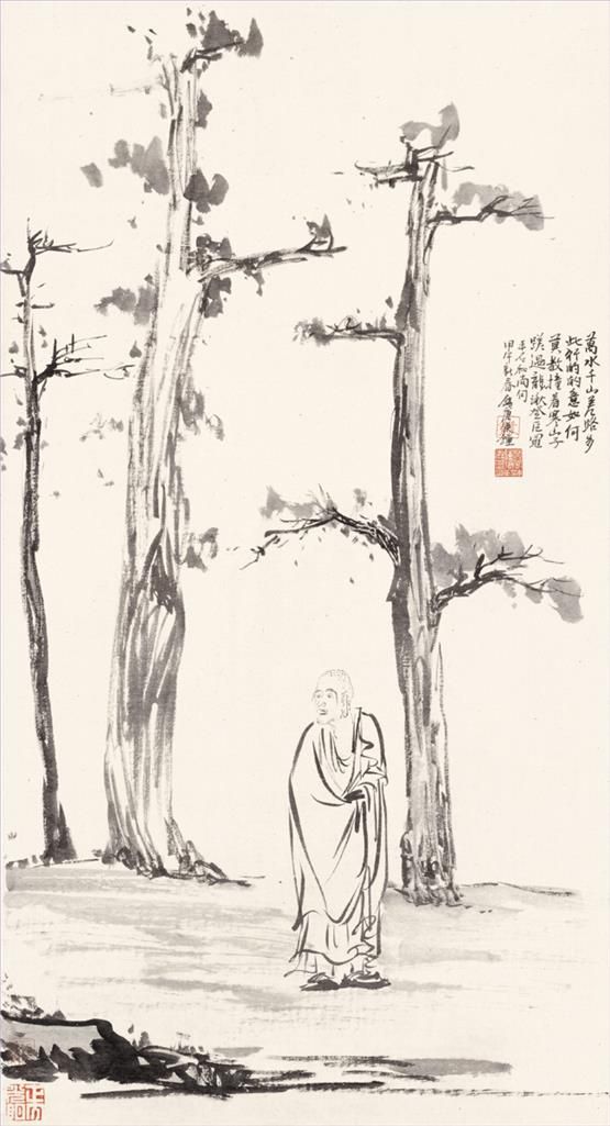Lin Haizhong Art Chinois - L'errance d'un ancien Bouddha