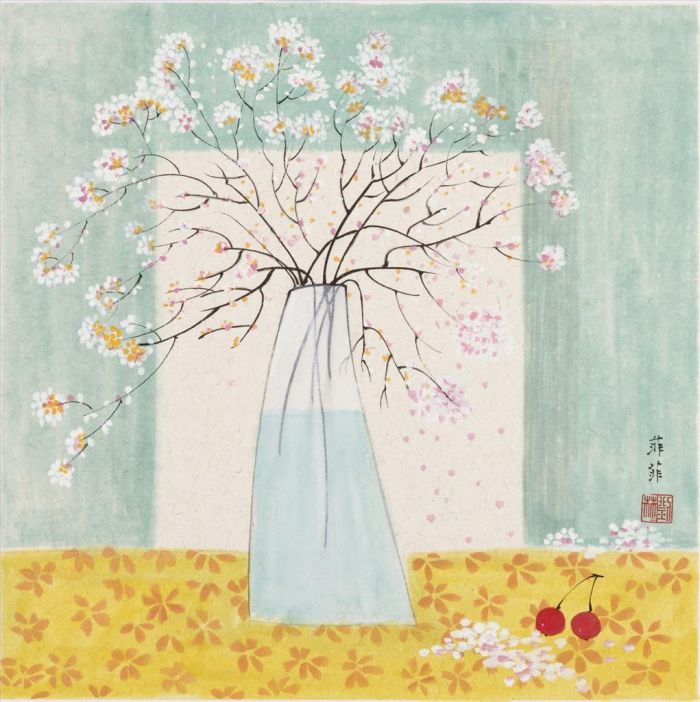 Liu Feifei Art Chinois - L'imagination de la fleur