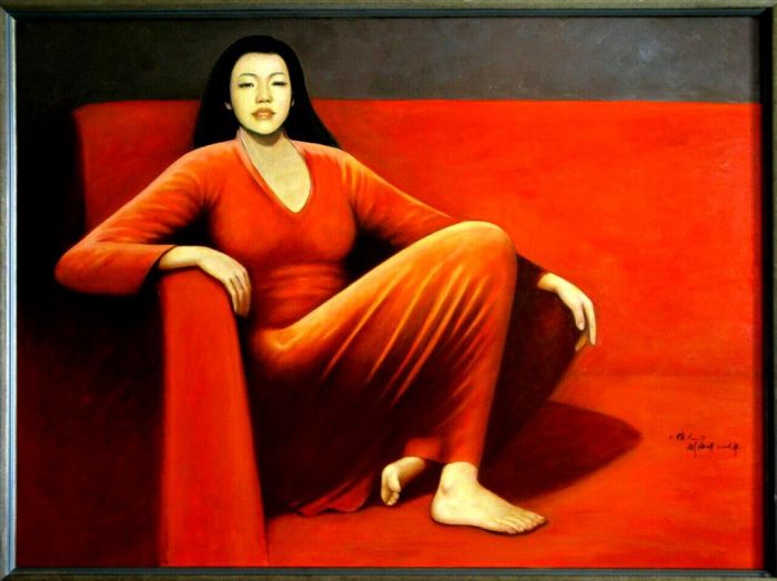 Liu Haiming Peinture à l'huile - Beauté