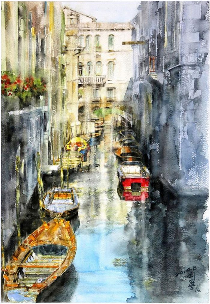 Liu Jiafang Types de peintures - Venise