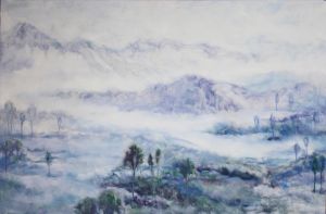 Peinture à l'huile contemporaine - Royaume de montagne vide 3
