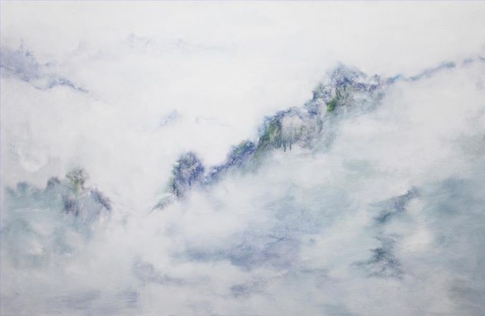 Liu Lei Peinture à l'huile - Royaume de montagne vide