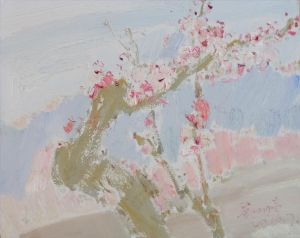 Peinture à l'huile contemporaine - Fleurs 2