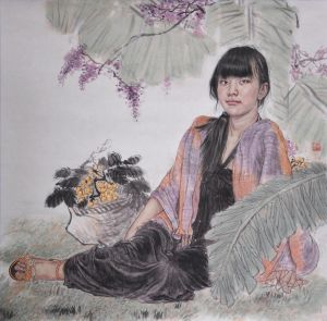 Liu Shaoning œuvre - Fruits en automne