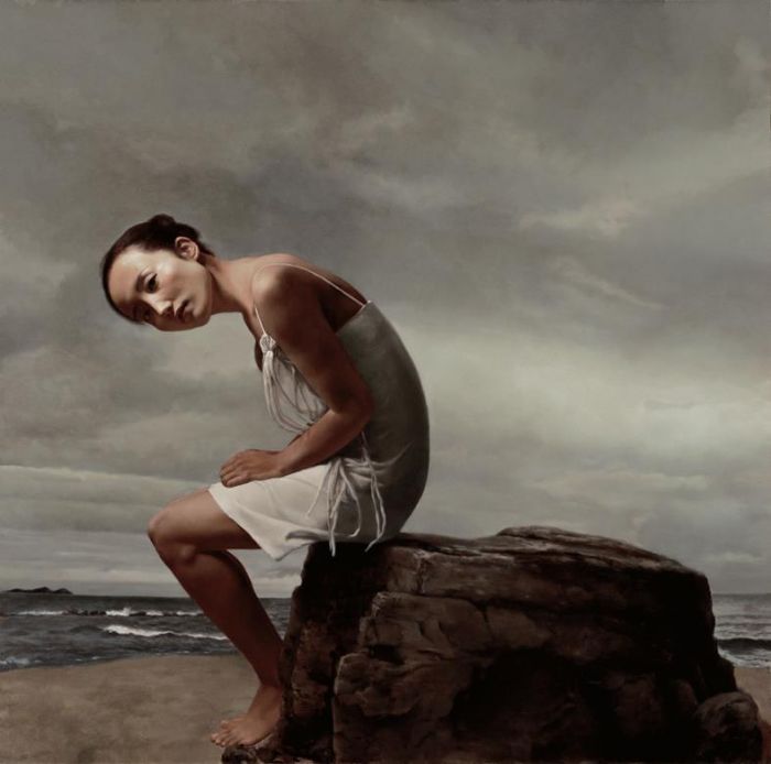 Liu Yanfeng Peinture à l'huile - La voix de la mer