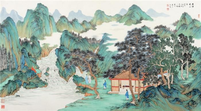 Liu Yongliang Art Chinois - Cascade à Xishan