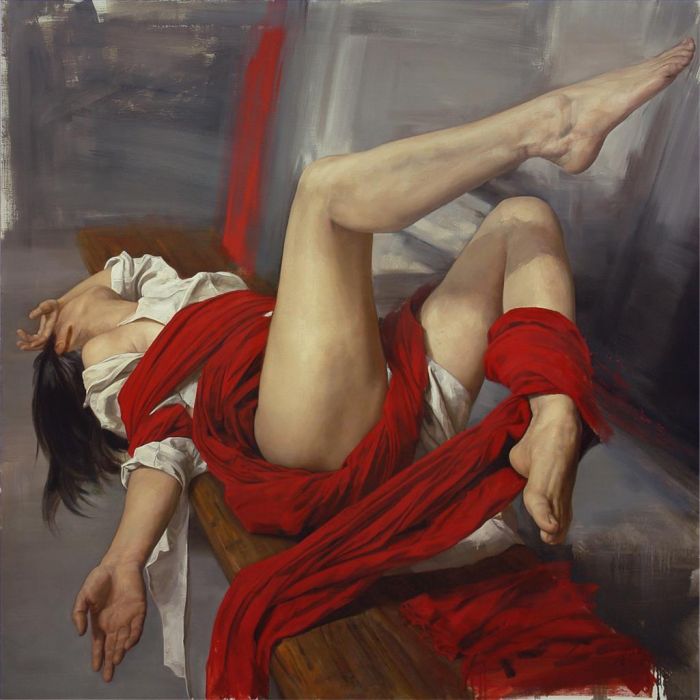 Liu Yuanshou Peinture à l'huile - Danse