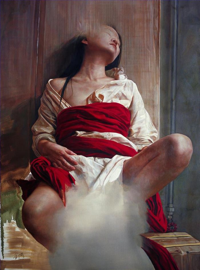 Liu Yuanshou Peinture à l'huile - Pénétrer