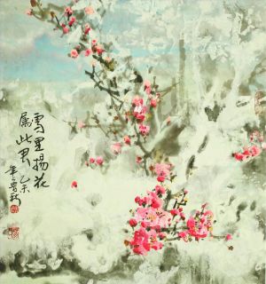 Lu Qiu œuvre - Fleur dans la neige 2