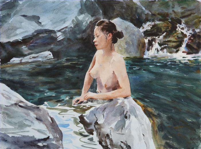Lu Xiaohan Art Chinois - Vallée profonde