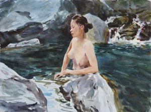 Lu Xiaohan œuvre - Vallée profonde