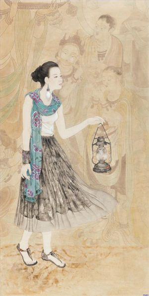 Art chinoises contemporaines - Pèlerin à Dunhuang