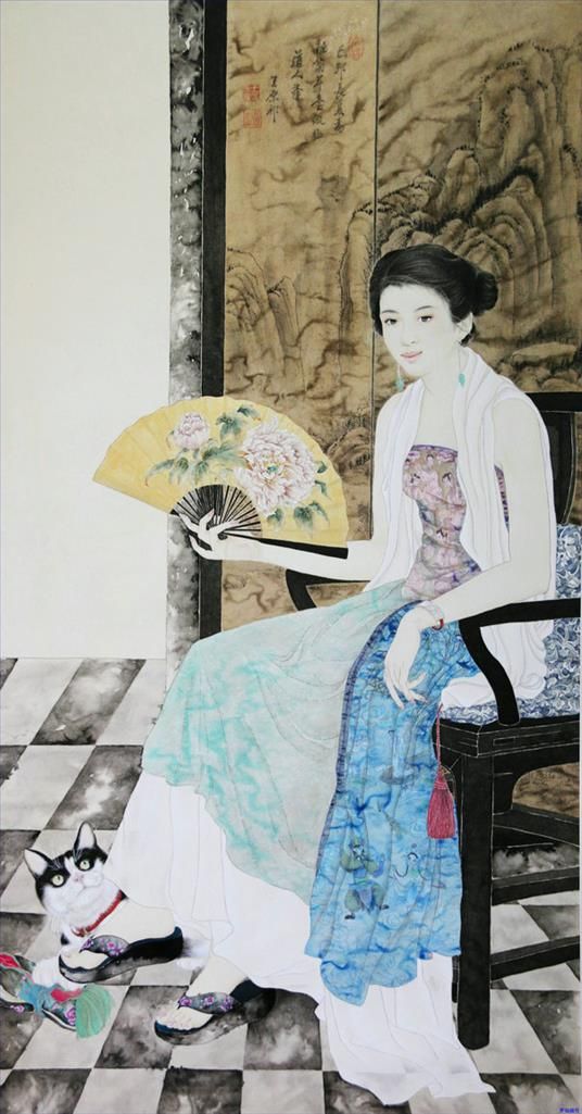 Luo Can Art Chinois - Le portrait d'une dame