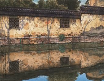 Lv Jiren Art Chinois - Mur écarlate