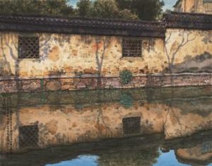 Art Chinois contemporaine - Mur écarlate