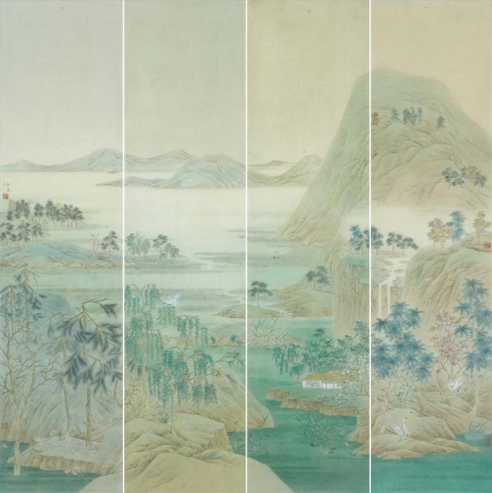Pu Jun Art Chinois - Eau de ruisseau verte