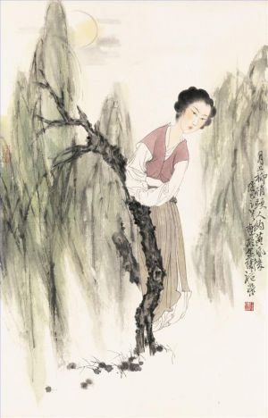Art chinoises contemporaines - Clair de lune sur le saule