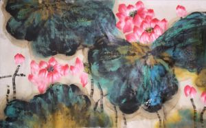 Shen Liping œuvre - Le charme de Lotus Pond 3