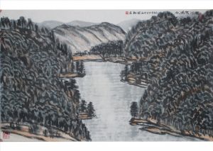 Peinture à l'huile contemporaine - Rivière Pujiang Chongxi