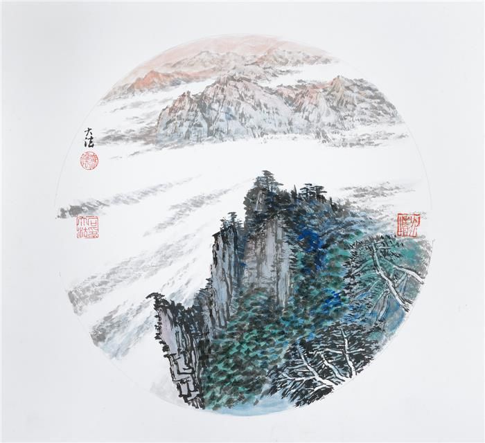 Shi Dafa Art Chinois - Ventilateur circulaire 4
