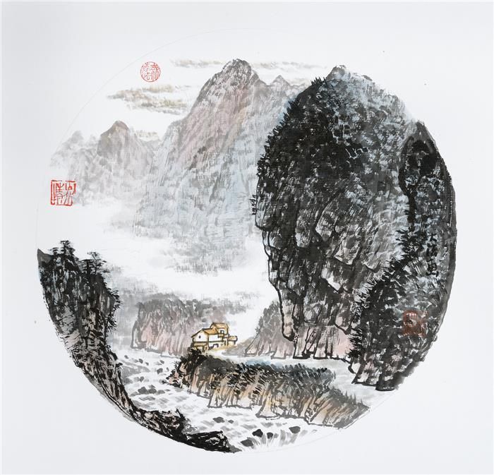 Shi Dafa Art Chinois - Ventilateur circulaire 5