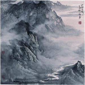 Shi Dafa œuvre - La grandeur de la montagne