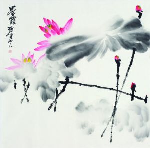 Shi Zhuguang œuvre - Aube rose
