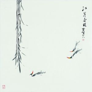 Shi Zhuguang œuvre - Aube du printemps sur la rivière
