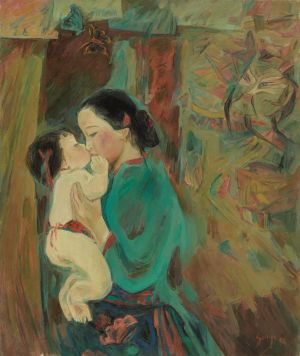 Song Xianzhen œuvre - Mère et fils