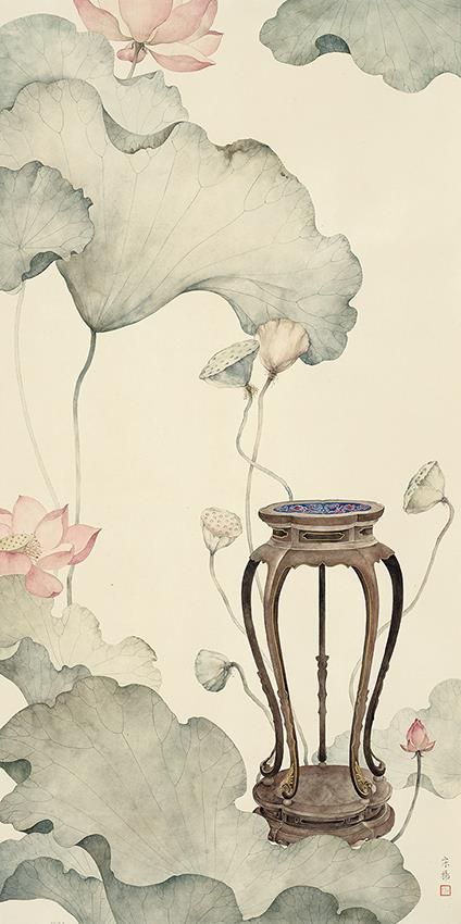 Song Yang Art Chinois - Peinture de fleurs et d'oiseaux dans le style traditionnel chinois 4