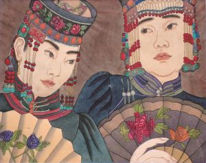 Art chinoises contemporaines - Femme de nationalité mongole 2