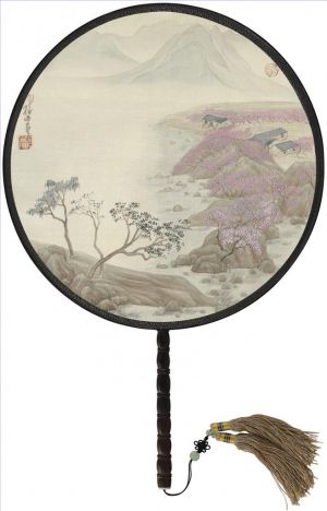 Art chinoises contemporaines - Paysage de ventilateur circulaire 2