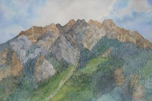 Tous les types de peintures contemporaines - Spring Mountain sourit