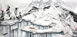Tang Zhizhen œuvre - Monde de glace et de neige