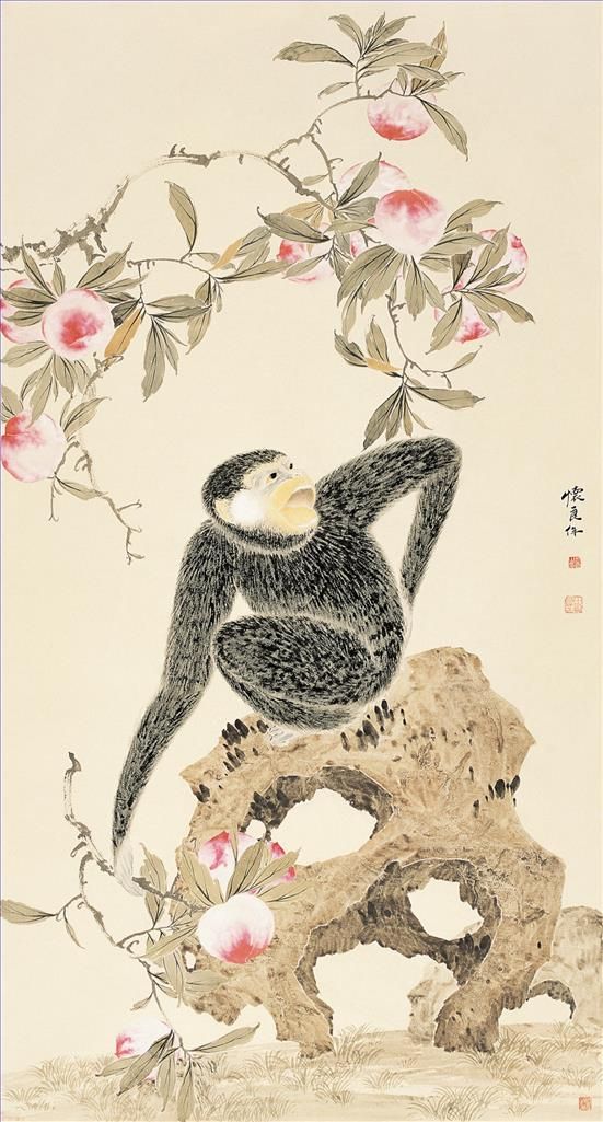Tian Huailiang Art Chinois - Peinture de fleurs et d'oiseaux dans le style traditionnel chinois 3