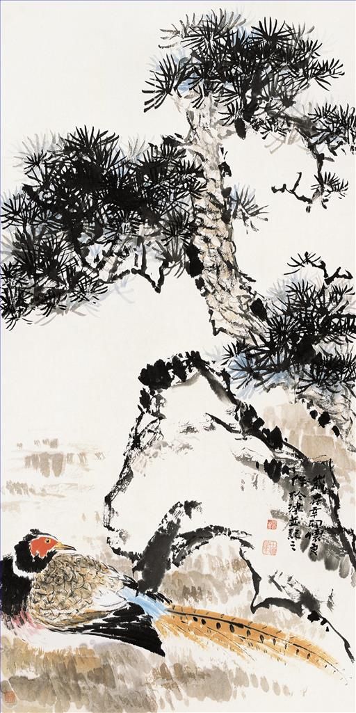 Tian Huailiang Art Chinois - Peinture de fleurs et d'oiseaux dans le style traditionnel chinois 4