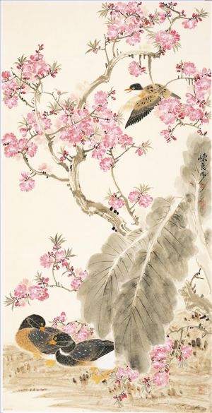 Tian Huailiang œuvre - Painting of Flowers and Birds in Traditional Chinese Style