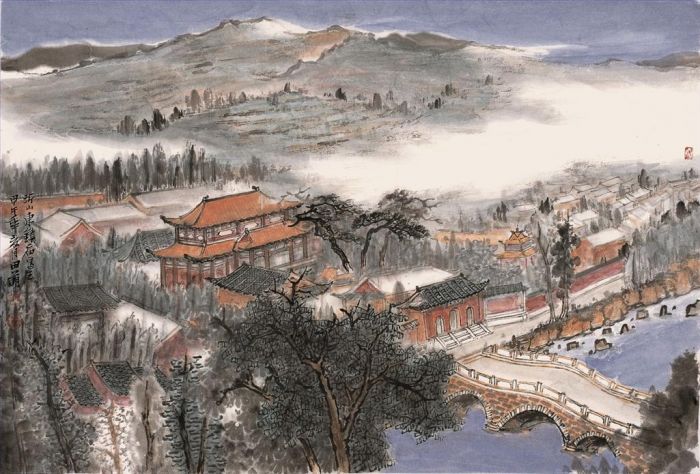 Tian Meng Art Chinois - Temple Dongzhen à Yishan