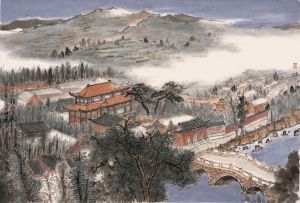 Tian Meng œuvre - Dongzhen Temple in Yishan