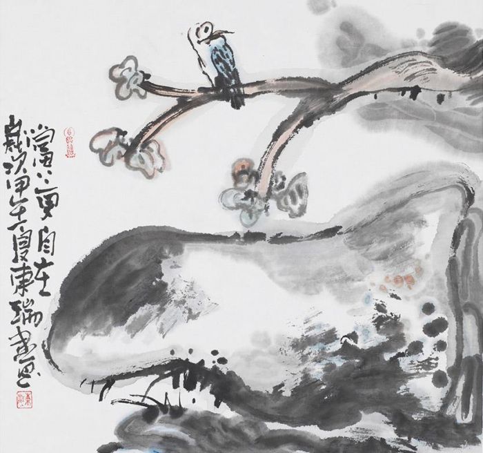 Wang Dongrui Art Chinois - Un étang de lotus flétri 4