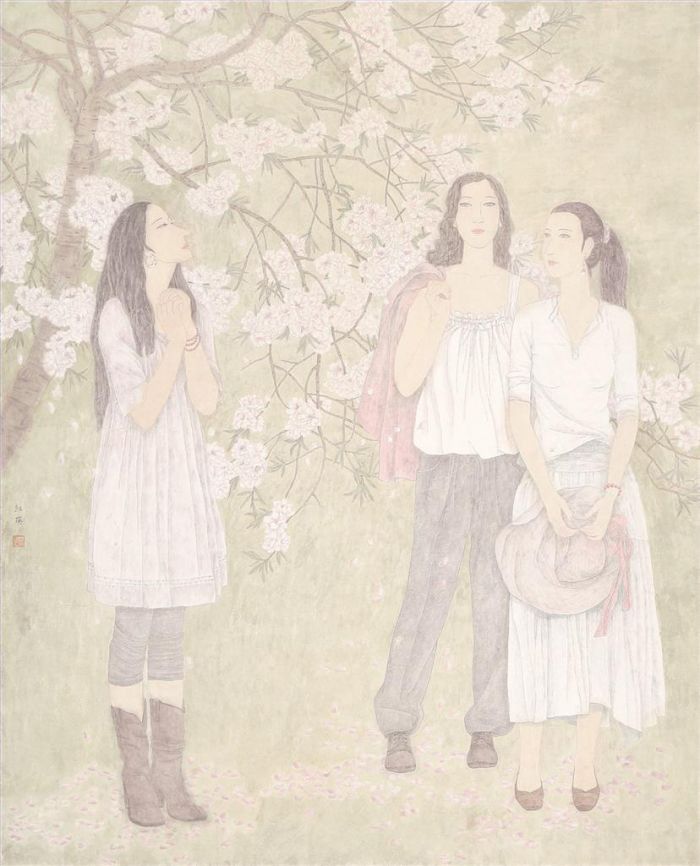 Wang Hongying Art Chinois - Lumière au printemps