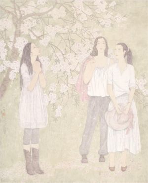 Wang Hongying œuvre - Lumière au printemps