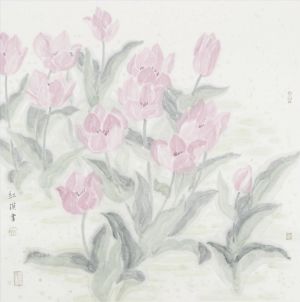 Wang Hongying œuvre - Tulipe