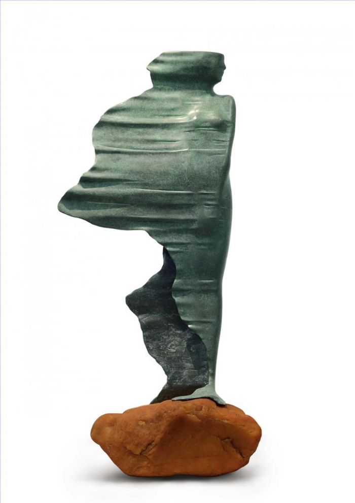 Wang Liangyi Sculpture - Attendre dans le vent