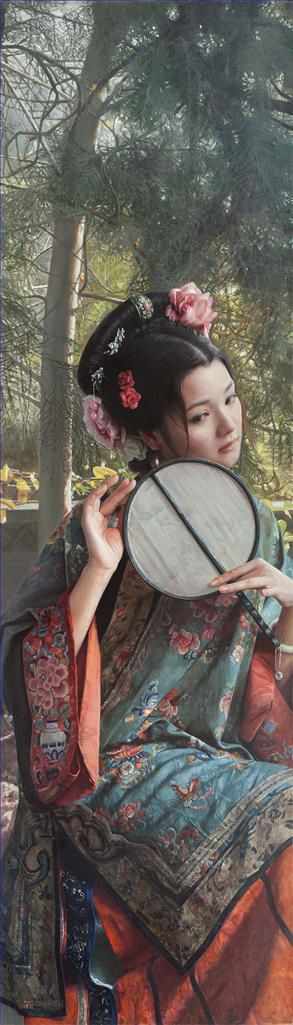 Wang Mingyue Peinture à l'huile - Une beauté à Nanjing